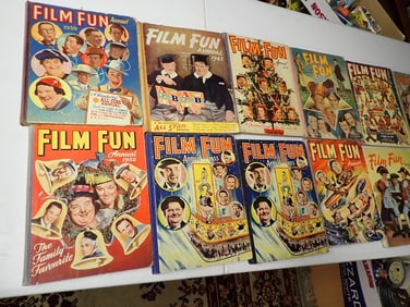 1939-1957 Film Fun Annual Books - 11 Books