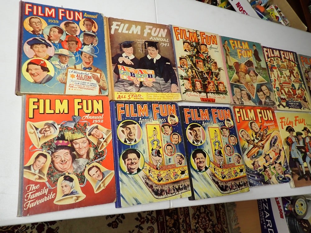 1939-1957 Film Fun Annual Books - 11 Books (1 of 14)
