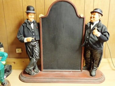 Mechanical Laurel and Hardy Menu Board