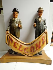 Laurel and Hardy Welcome Sign