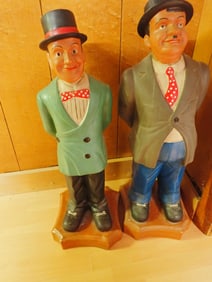 Laurel and Hardy Chalk Figures