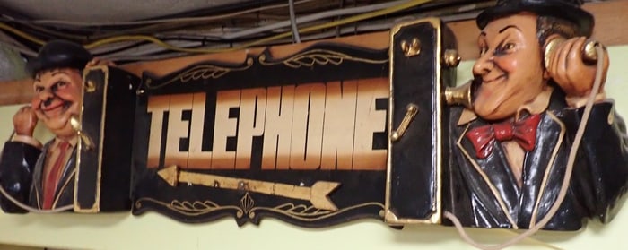 Laurel and Hardy Telephone Display