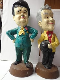 Laurel and Hardy Large Chalk Figures