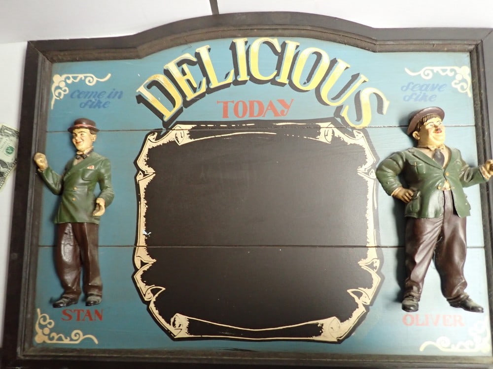 Lauren and Hardy Restaurant Wooden Advertising Board (1 of 5)