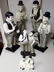 Laurel and Hardy Black & White Figures