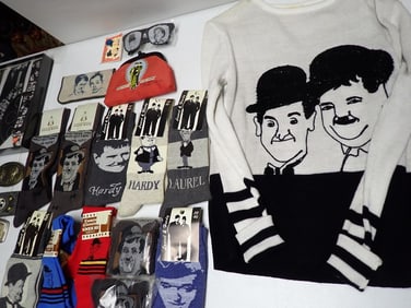 Laurel and Hardy Ties, Belts & Buckles, Socks, Sweater,