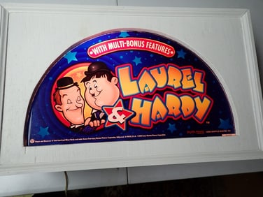 Laurel and Hardy Shuffle Master Glass Box Display