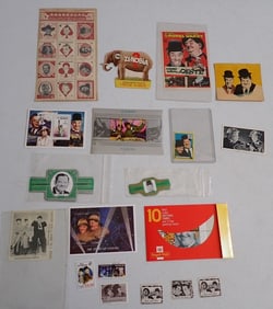 Laurel  & Hardy Stamps, Cigar Bands  & Zenobia Die Cut