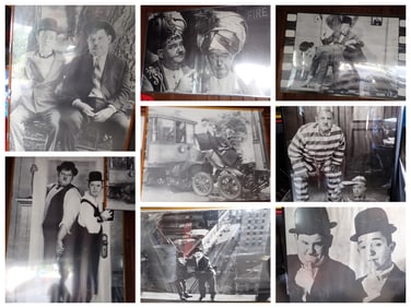 8 Black & White Laurel and Hardy Posters