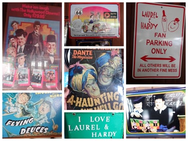 Laurel and Hardy Poster and Signs