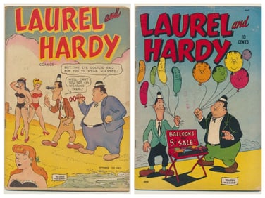 1949 Laurel and Hardy Comic Books No. 2 and No. 3