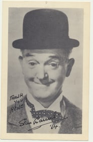 Stan Laurel Signed Photo or Card