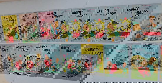 (15) 1960's & 70's Laurel Et Hardy Larry Harmon's Comic Books