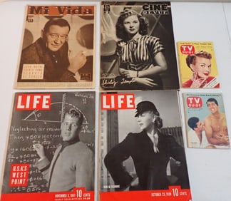 Life Magazines, TV Guides, Souvenir Program - Laurel and Hardy Articles, etc.