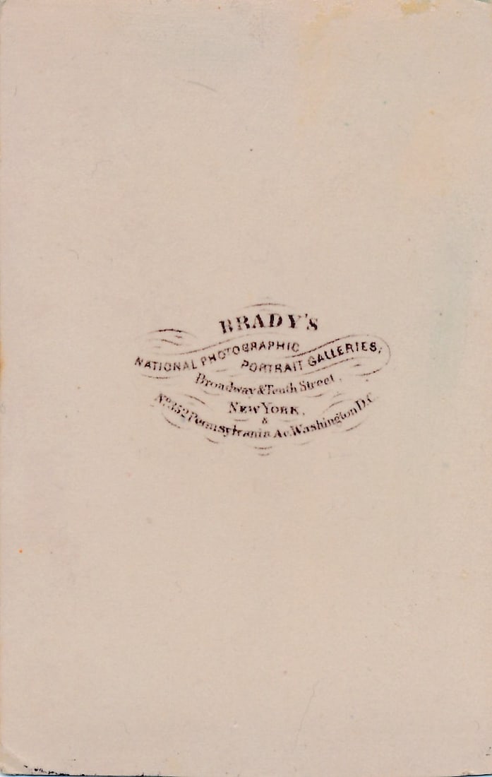 General George Custer Brady CDV Arms folded - 2