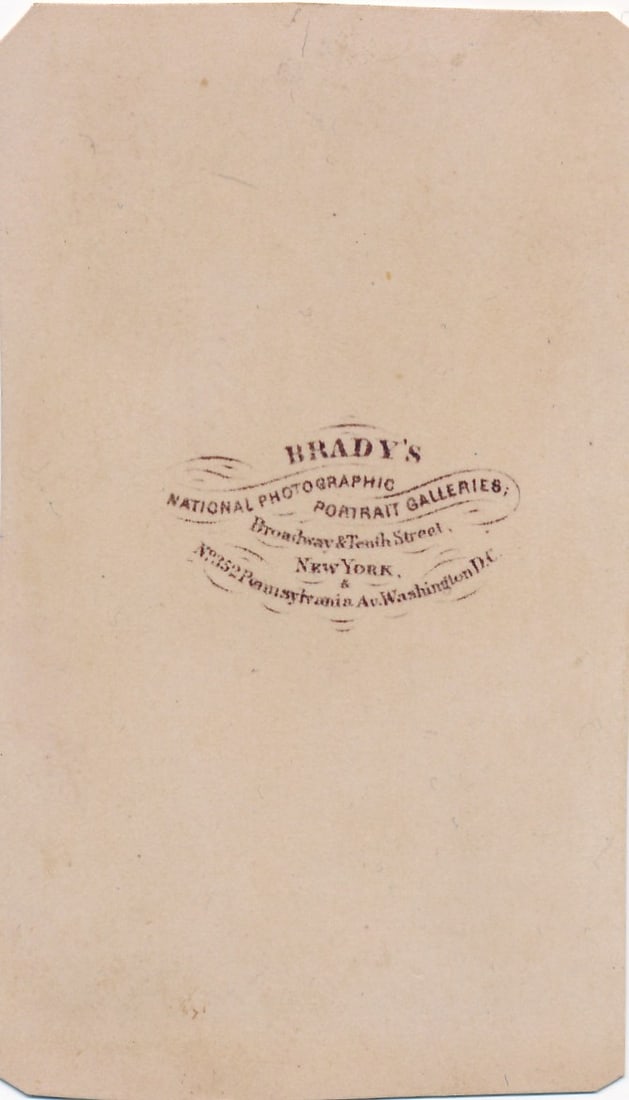 General George Custer Brady CDV Seated - 2