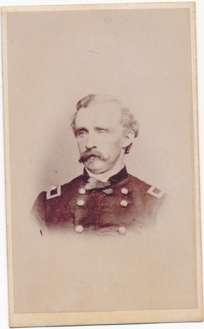 General George Custer Bust Portrait CDV: George Custer Bust Portrait CDV Whitehurst Gallery, Washington, D.C. Carte de visite.