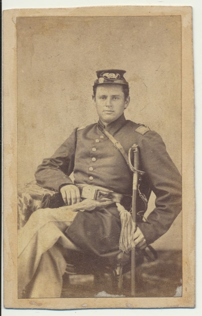2nd Lt. James Marfield Ohio 114th Infantry KIA CDV (1 of 2)