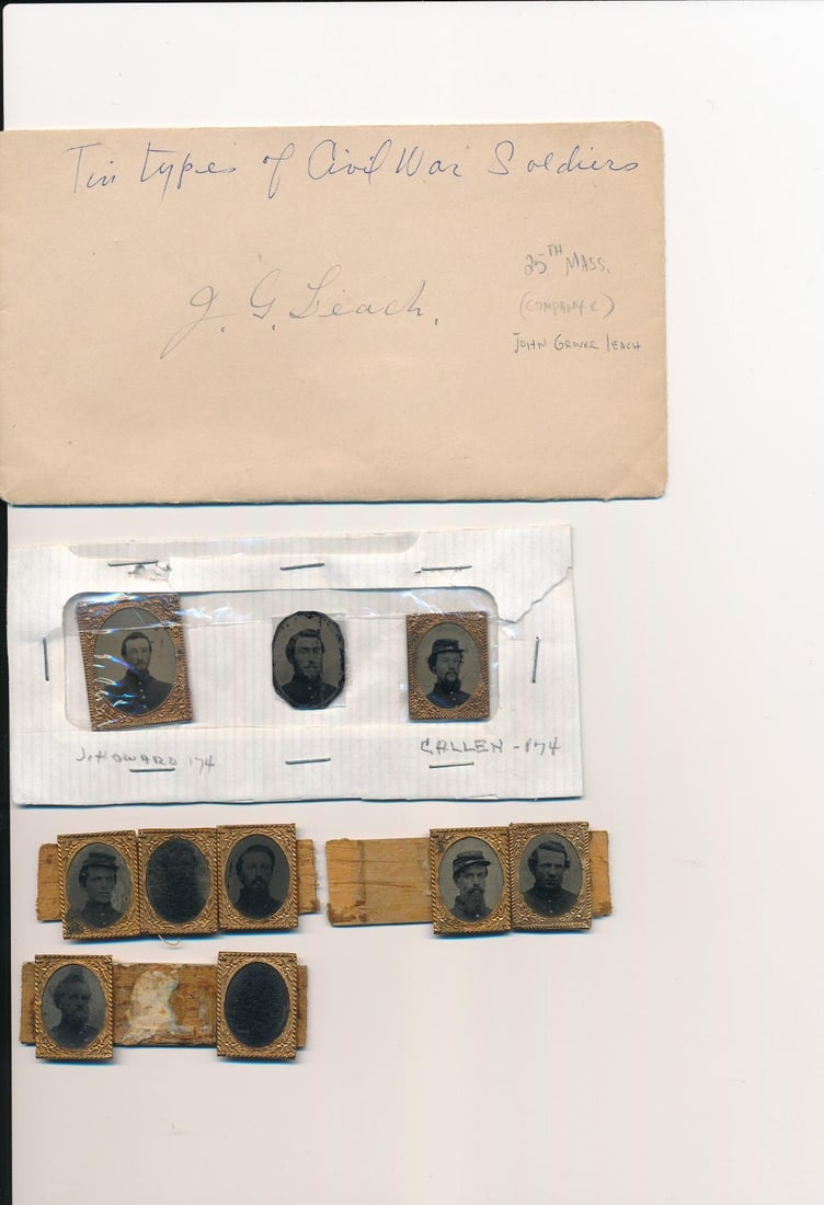 Massachusetts Soldiers CDVs, Tintypes, Ephemera, etc. - 4