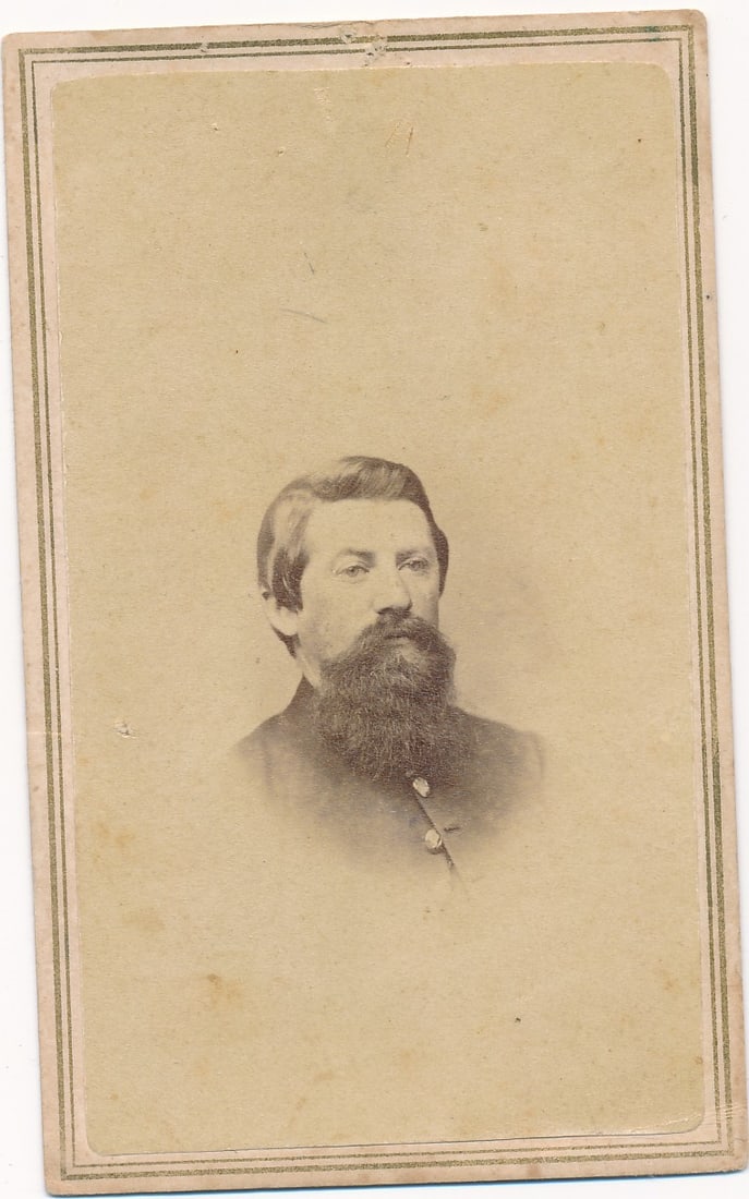 Lt. Ezra Carpenter 18th CT Infantry CDV - POW (1 of 3)
