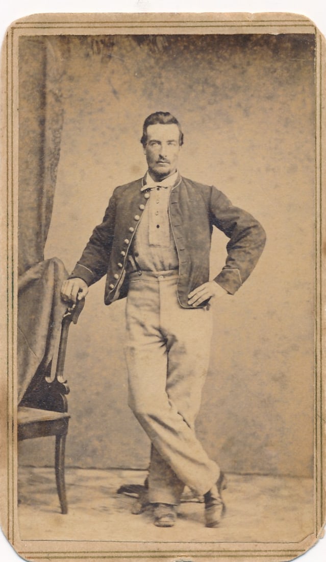 Pvt. Daniel W. Patrick H Co. NH 13th Infantry CDV: Carte de visite.