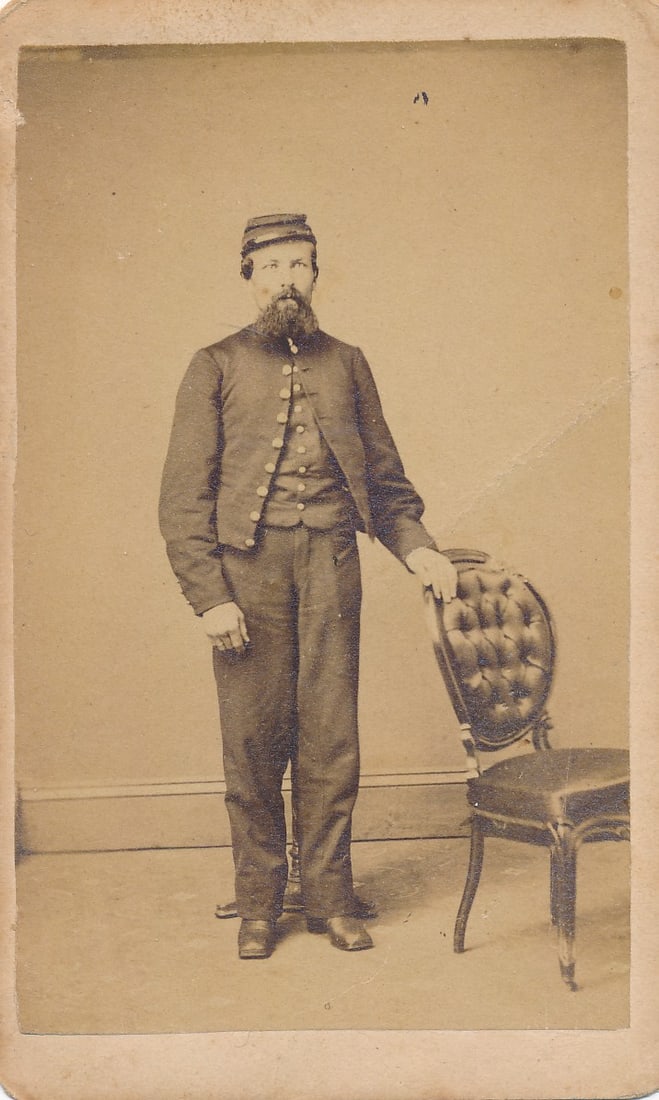 Joseph R. Jones Army 6th Cavalry Musician CDV (1 of 2)