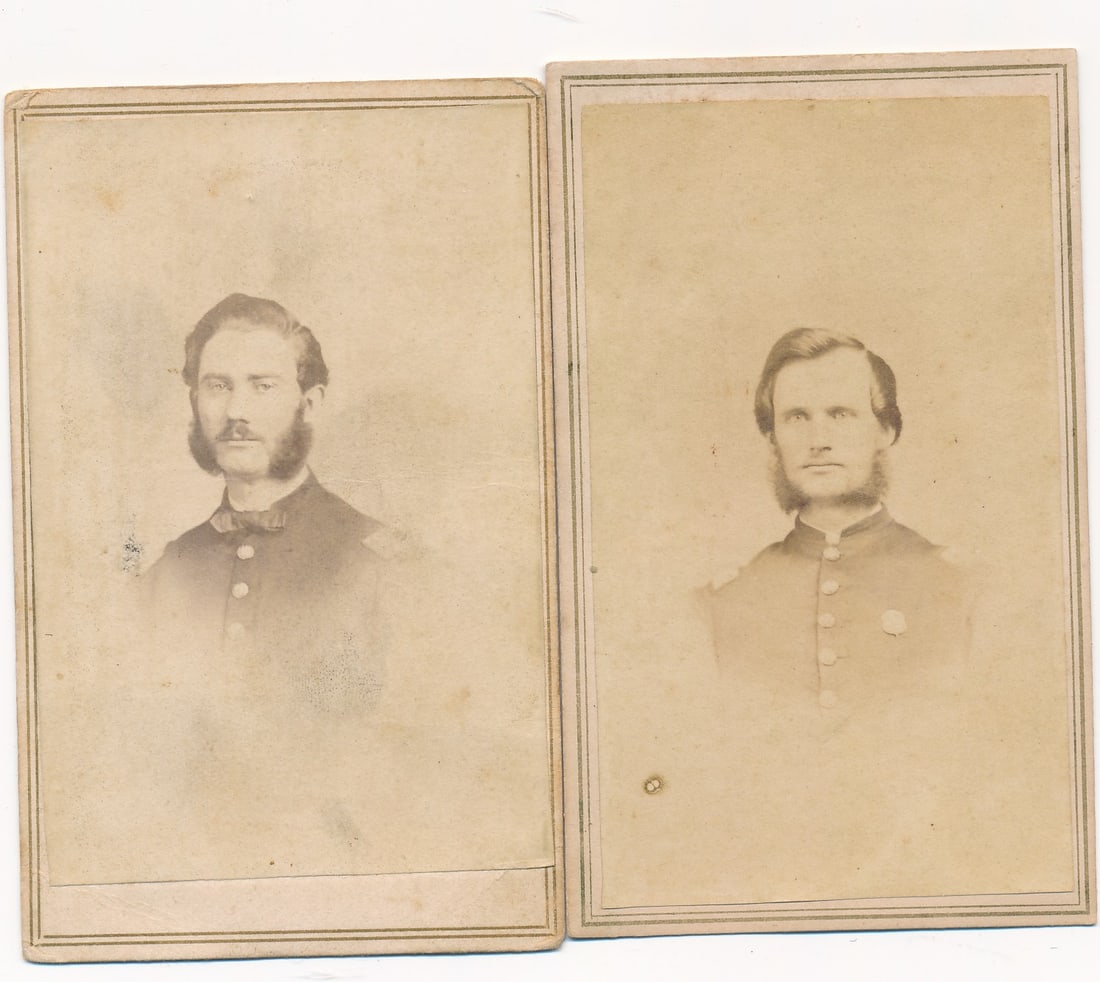 Sgt Alfred Wilcox, 14th CT CDV (2 different images) (1 of 6)