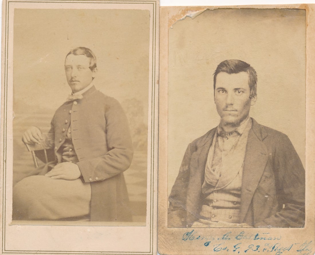 Illinois 93rd & MA Heavy Artillery CDVs of Privates (1 of 7)