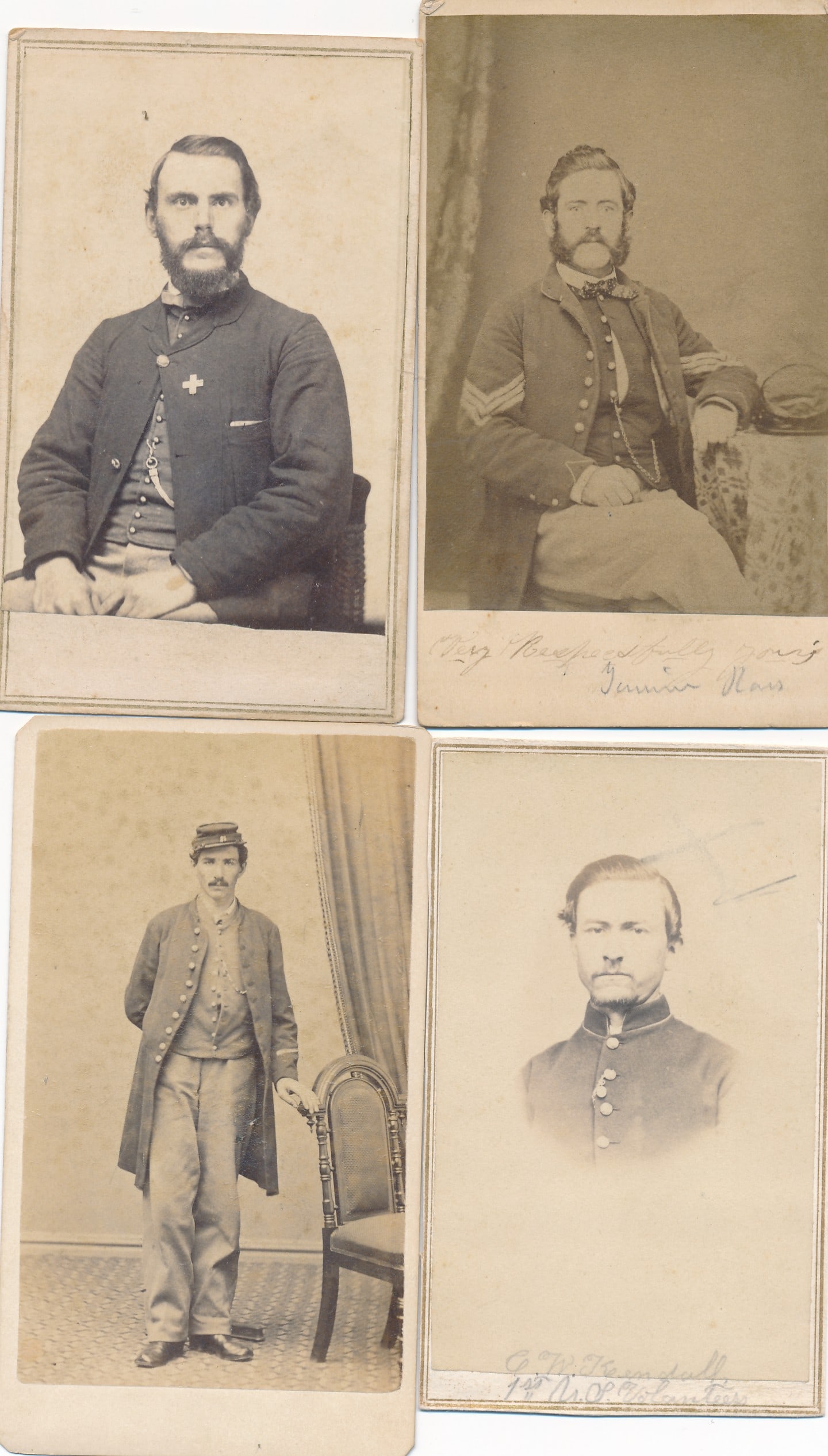 Massachusetts Soldiers and Musician CDVs (1 of 14)