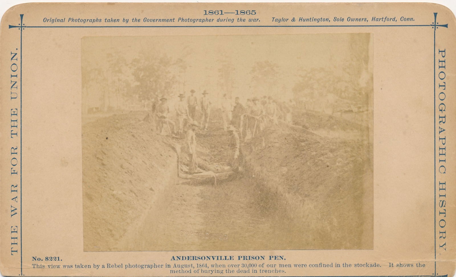 Andersonville Prison. "The Burying of the Dead" (1 of 2)