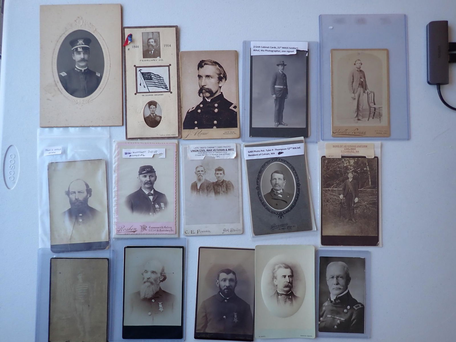 Civil War Veterans Cabinet Cards and other photos (1 of 20)