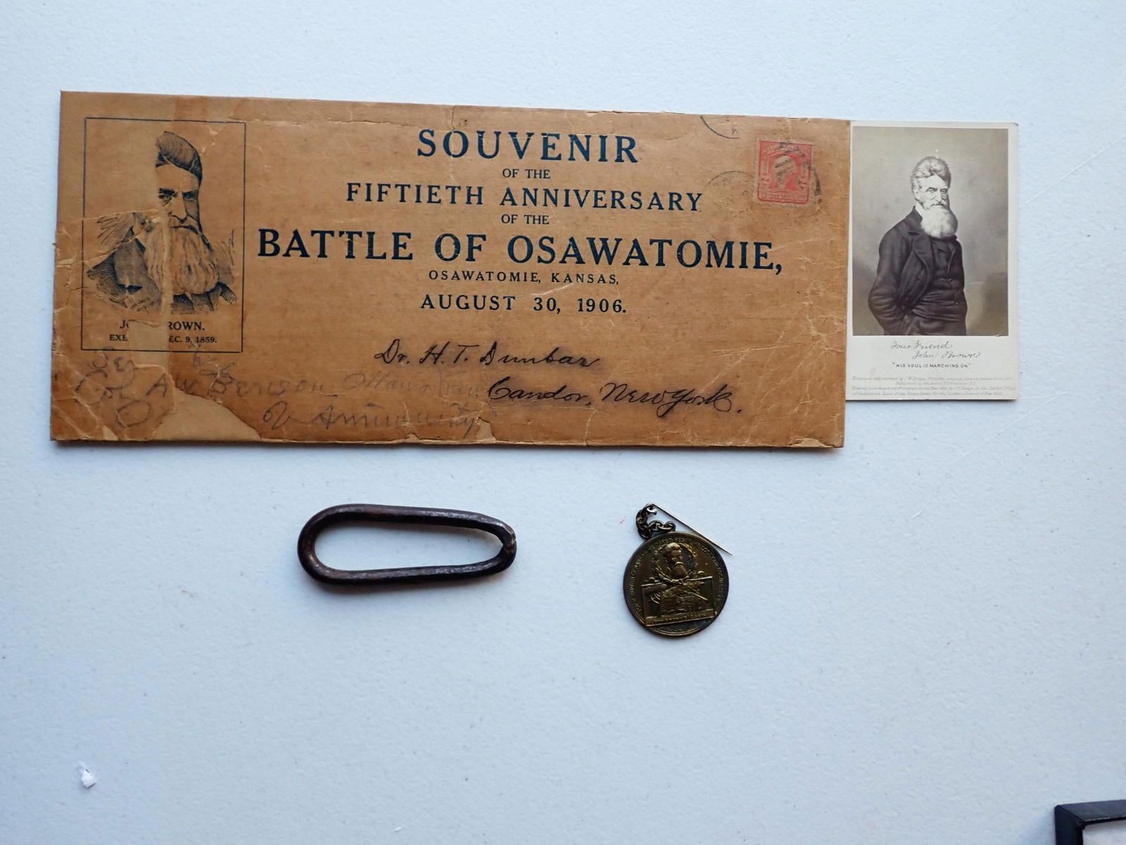 John Brown CDV, chain link used to secure him, etc. (1 of 9)