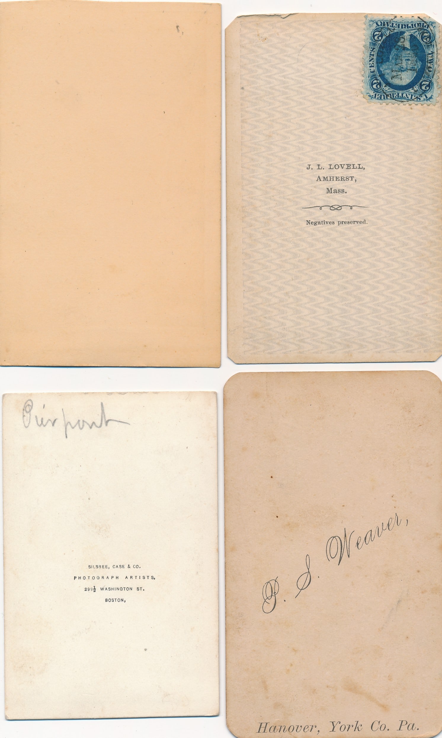 Civil War era Chaplain CDVs - 2