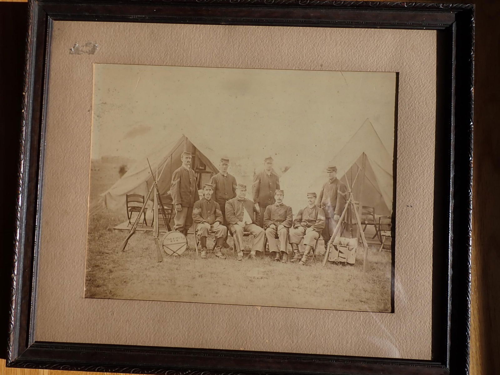Photo Civil War Fraternal group in uniform (1 of 7)