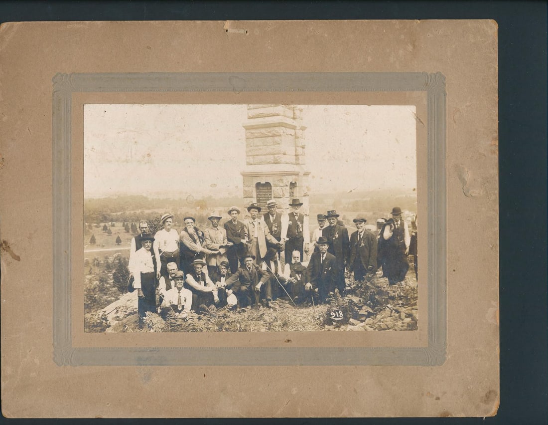 1913 Veterans Gettysburg Little Roundtop photo (1 of 2)