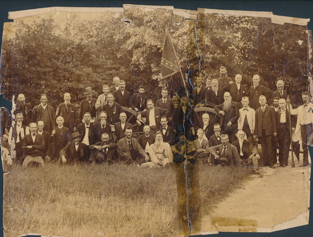Confederate Veterans Reunion Albumen Photo (1 of 1)