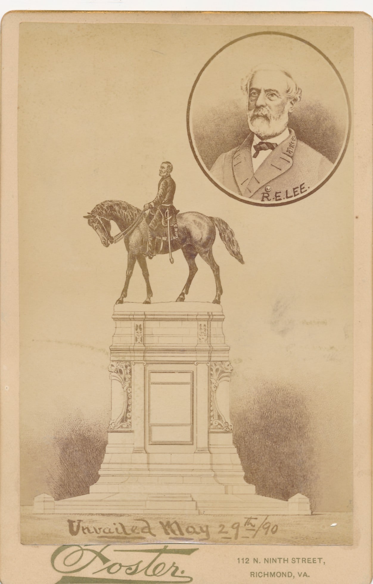 Robert E. Lee Monument dedication Cabinet Card - 7