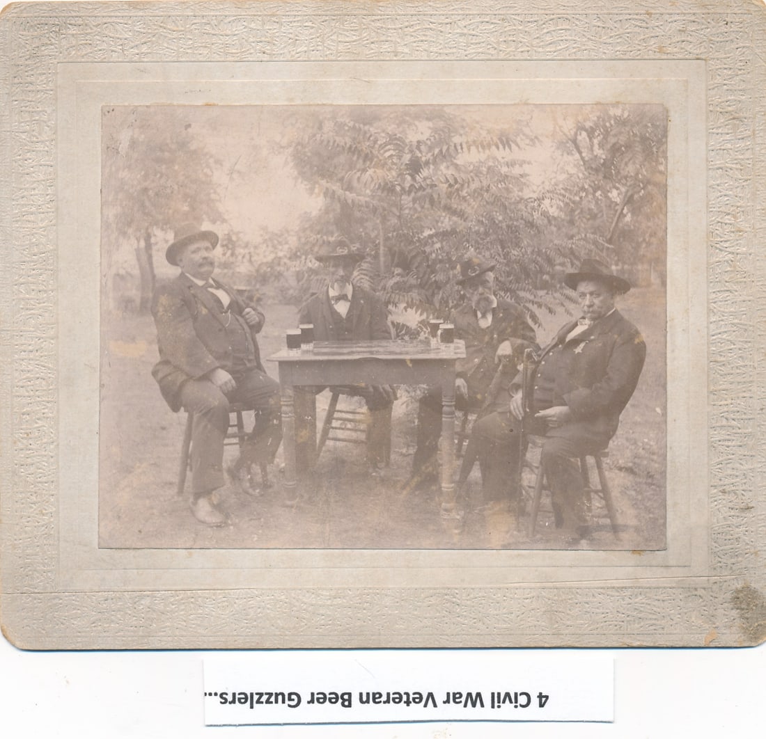 Civil War Veterans drinking & other Veterans photos (1 of 6)