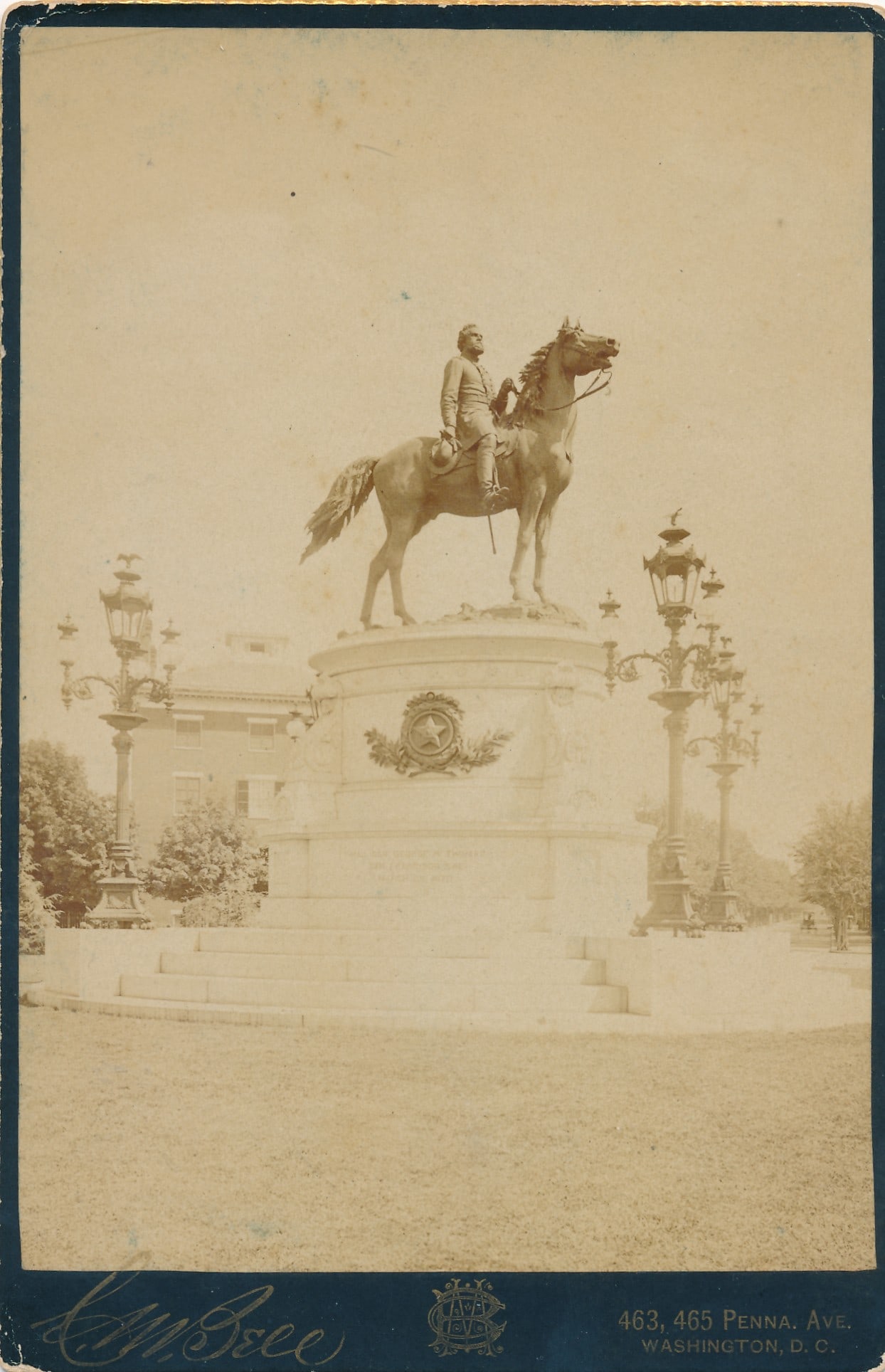Grant's Funeral Procession & Monuments Photos: 8" x 10" Bar Harbor Maine Photo to 4 1/4" x 6 1/2" Grant's Funeral photo.