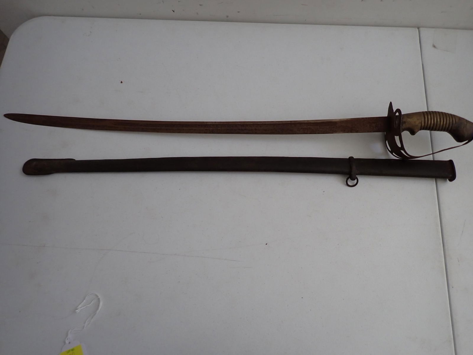 Iron Handle Steel Blade Sword with Sheath (1 of 8)