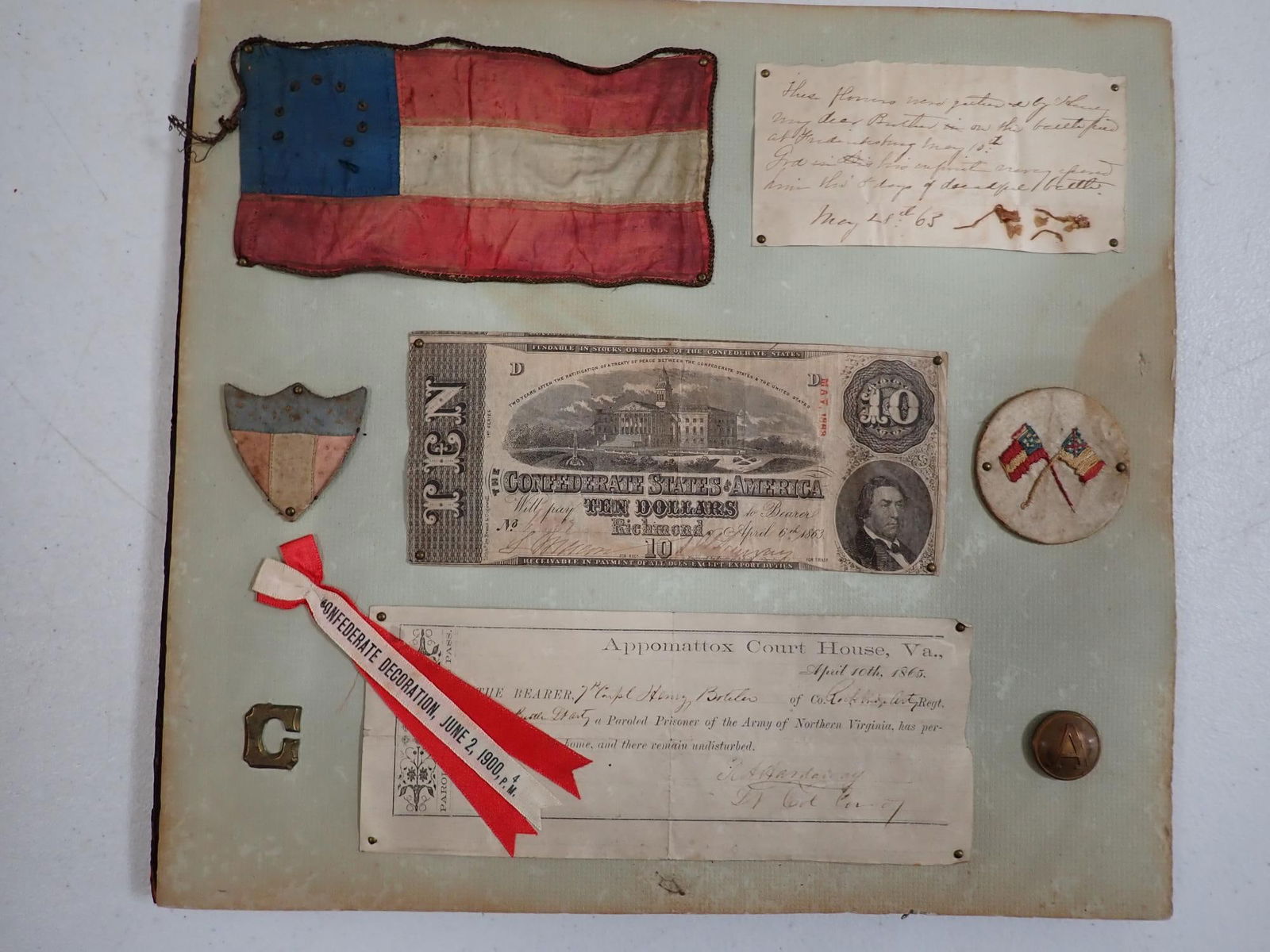 Henry Botetler Confederate Soldier Display (1 of 10)