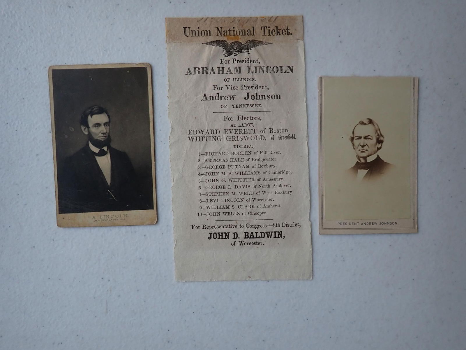 National Union Ticket - Lincoln / Johnson with CDVs (1 of 10)