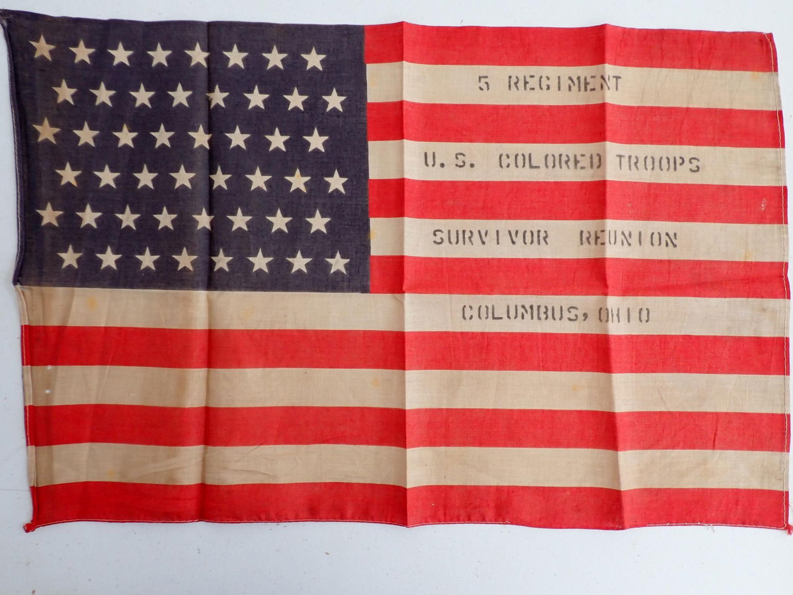 Regt US Colored Troops Survivor Reunion OH Flag (1 of 10)