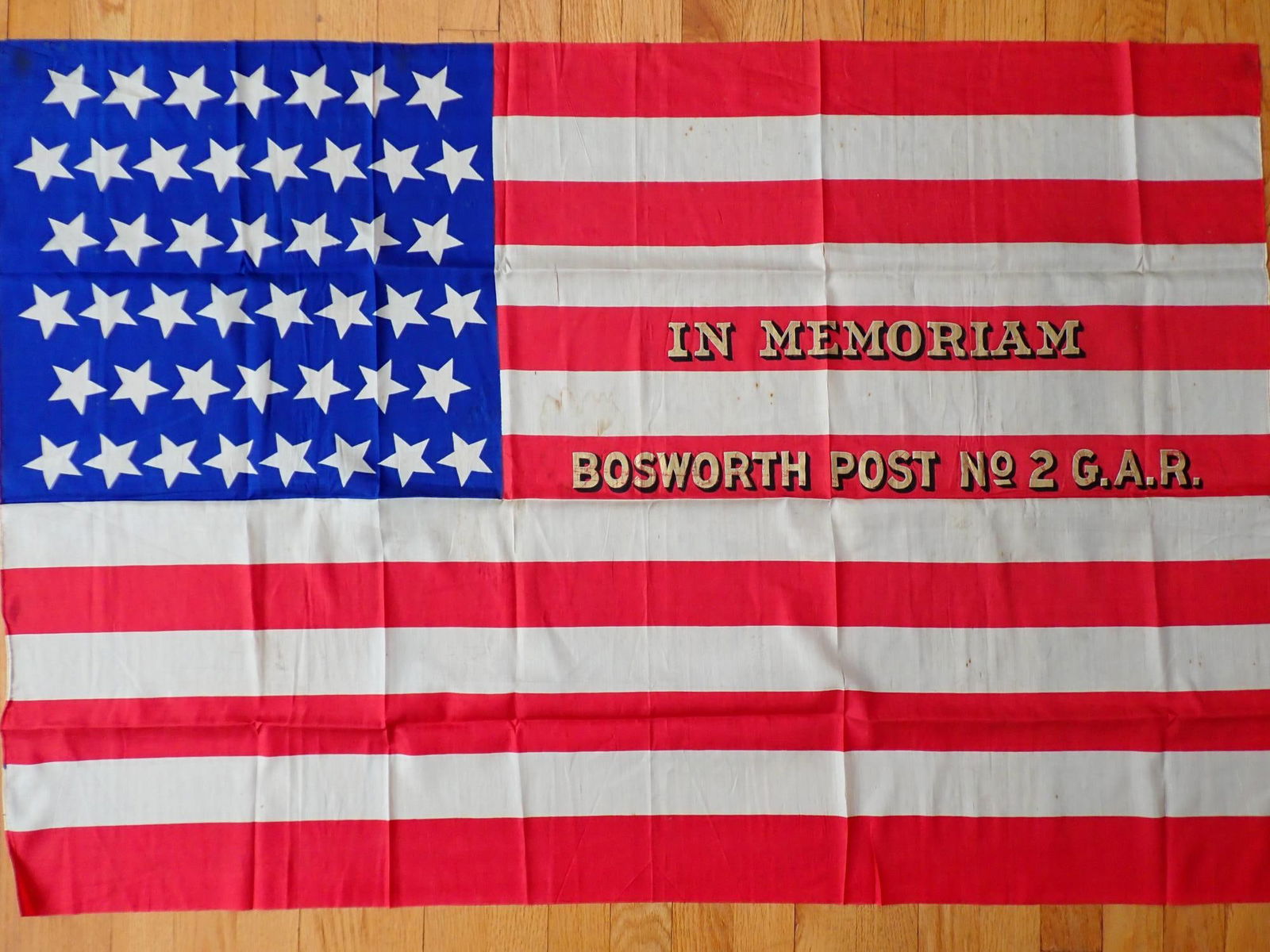 G.A.R. Flag Bosworth Post 2, Portland, ME 45 stars (1 of 10)