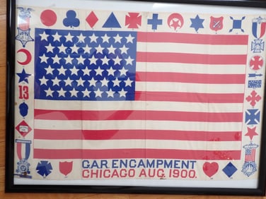 1900 Chicago GAR Encampment Banner Aug 1900