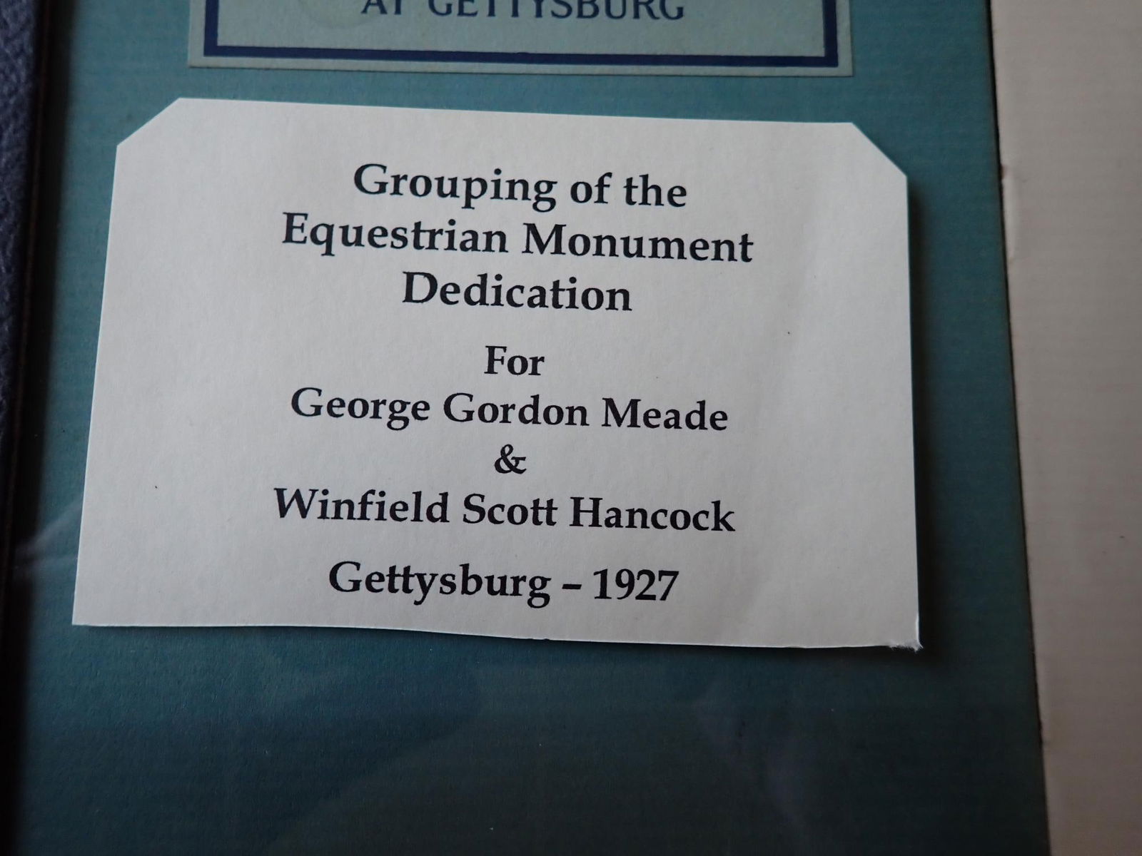 Gettysburg monument dedication memorabilia - 15