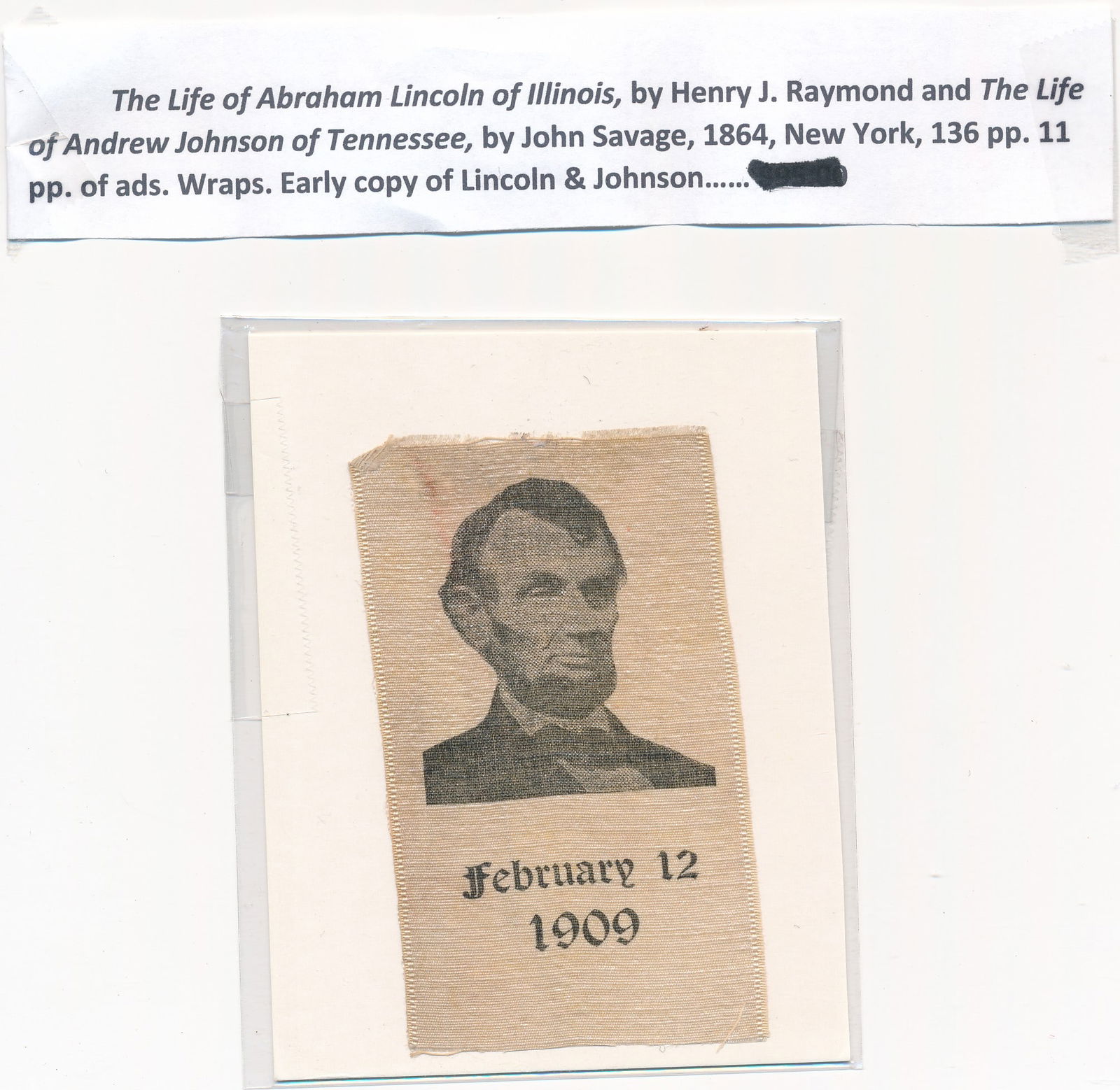 Abraham Lincoln postal covers, book, etc. (1 of 20)