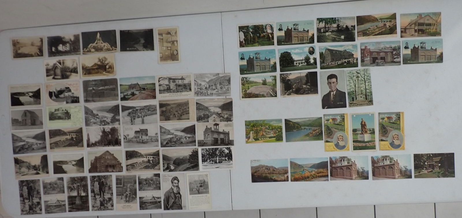 John Brown & Harper's Ferry Postcard Collection: Real Photo Postcards, Private Mailing, Divided Back, Pre-linens, linens, and chromes.