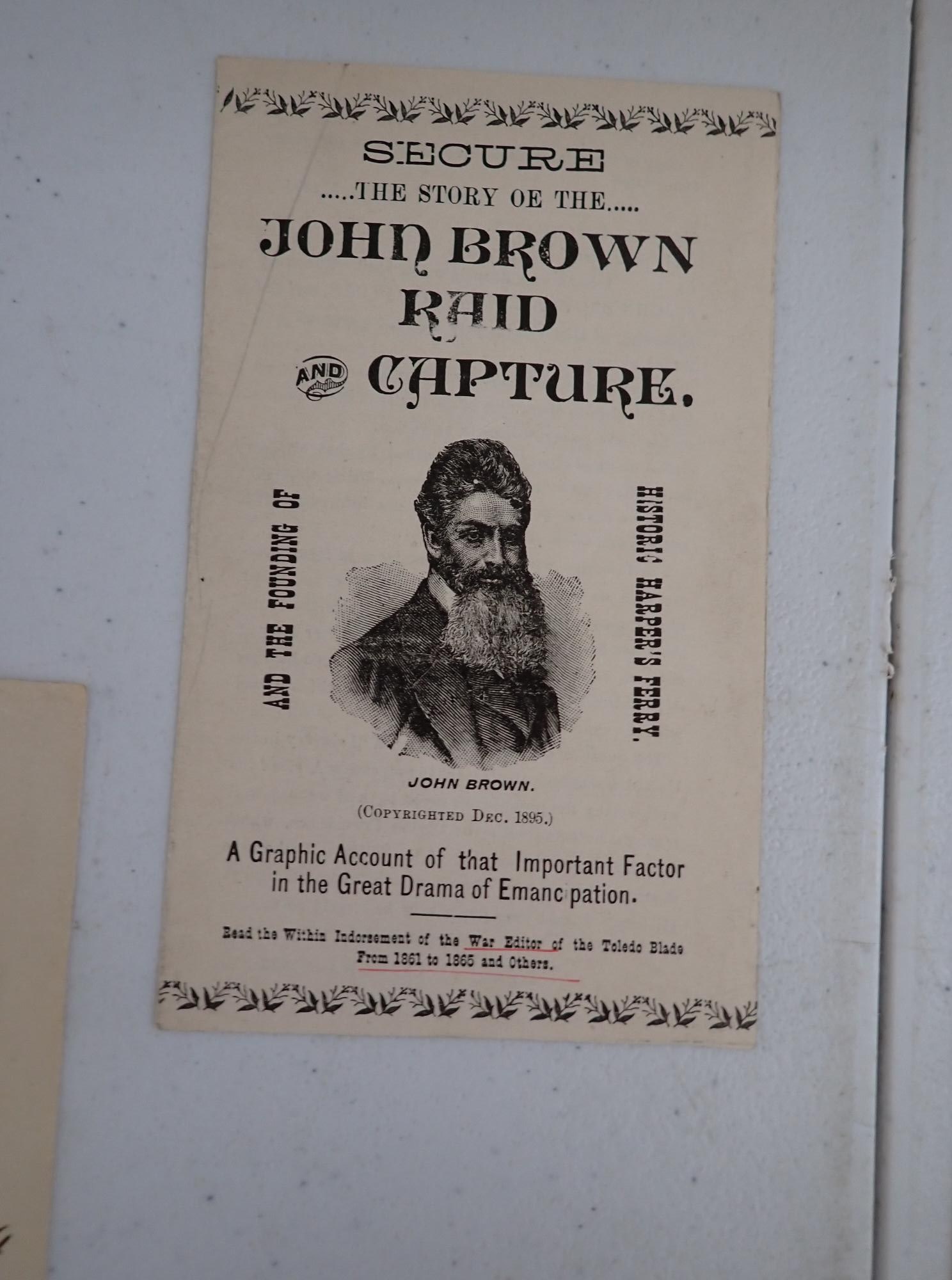 John Brown Association Souvenir Ephemera - 9