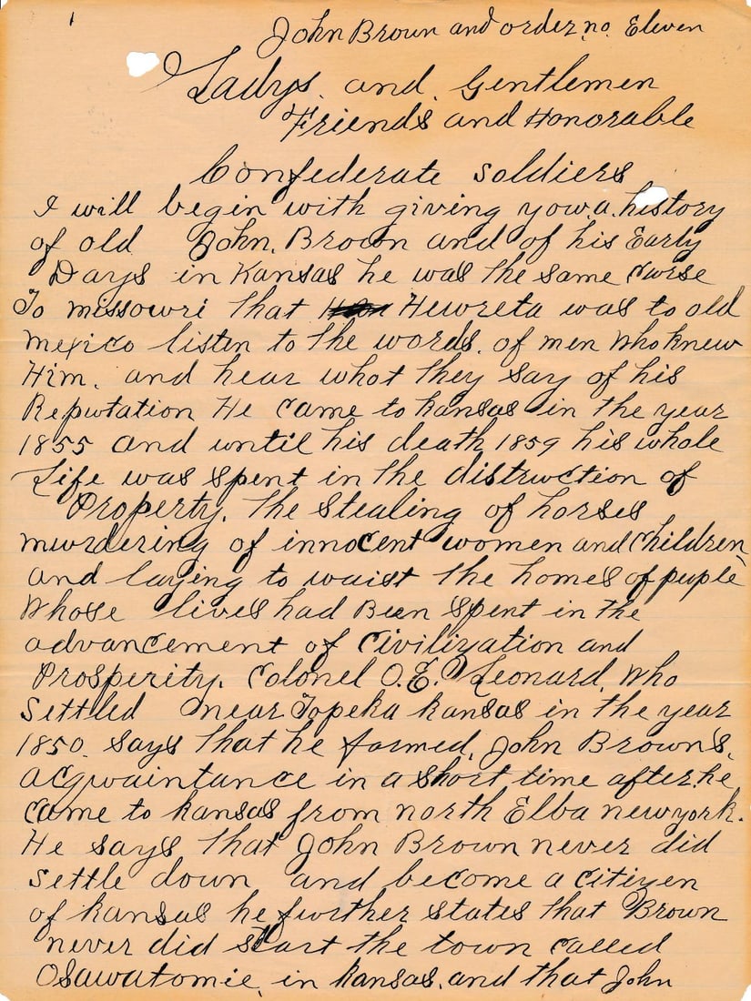 John Brown & Order # 11 Confederate Reunion (1 of 15)